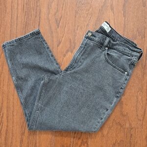 Abercrombie & Fitch The Mom High Rise Dark Gray Denim